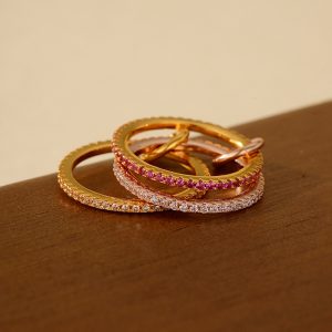 S925 Sterling Silver Three-Ring Row Luxury High-End Lab Diamond Wedding and Party Jewelry for Women Connected Rings