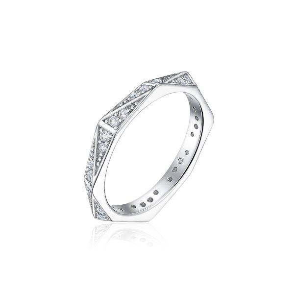 S925 Sterling Silver Row Diamond Ring for Women High-End Light Luxury Hot Sale Full Diamond Ring Lab Diamond Ring