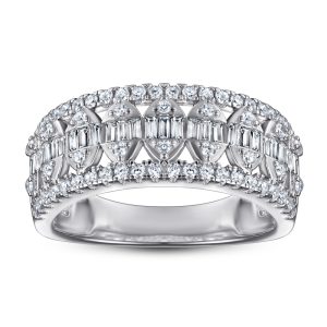 Trendy Luxury Silver Ring S925 Sterling with Lab Diamond Exaggerated Wedding Ring for Ladies Factory Wholesale