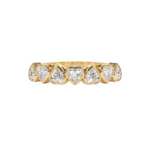 Fashion Trend High-End S925 Sterling Silver Heart- Shaped Diamond Ring for Women IGI GIA Lab Diamond Ring