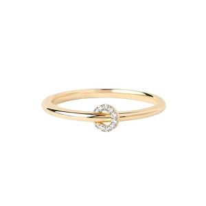 Best Seller S925 Sterling Silver Ring Full Diamond Exquisite Small Ring Buckle Design for Women Inspired Lab Diamond Ring