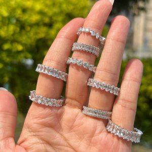 Wholesale IGI GIA Certified HPHT CVD VVS1 Lab Grown Oval Cut Diamond 14K 18K Solid Gold 925 Silver Jewelry Engagement Ring Women